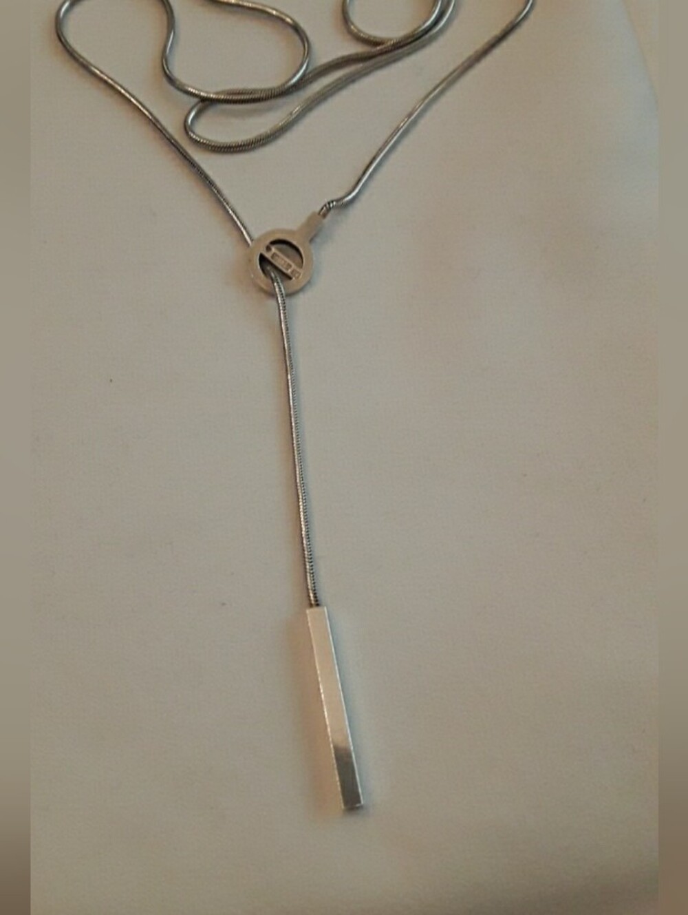 925 silver Lariat necklace